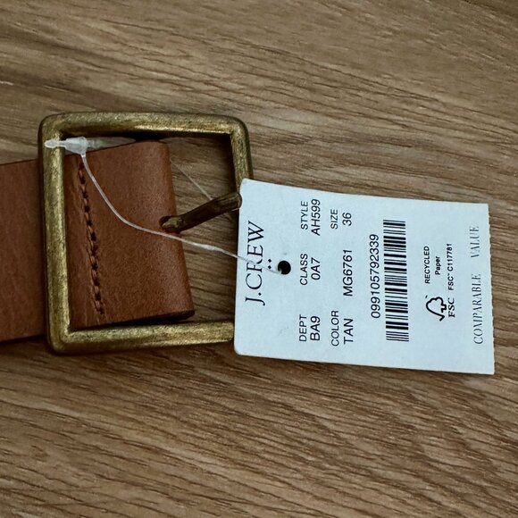 J. Crew Factory Leather Belt - Picture 2 of 8